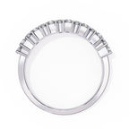 Radiant Diamond Side Stone Eternity Ring