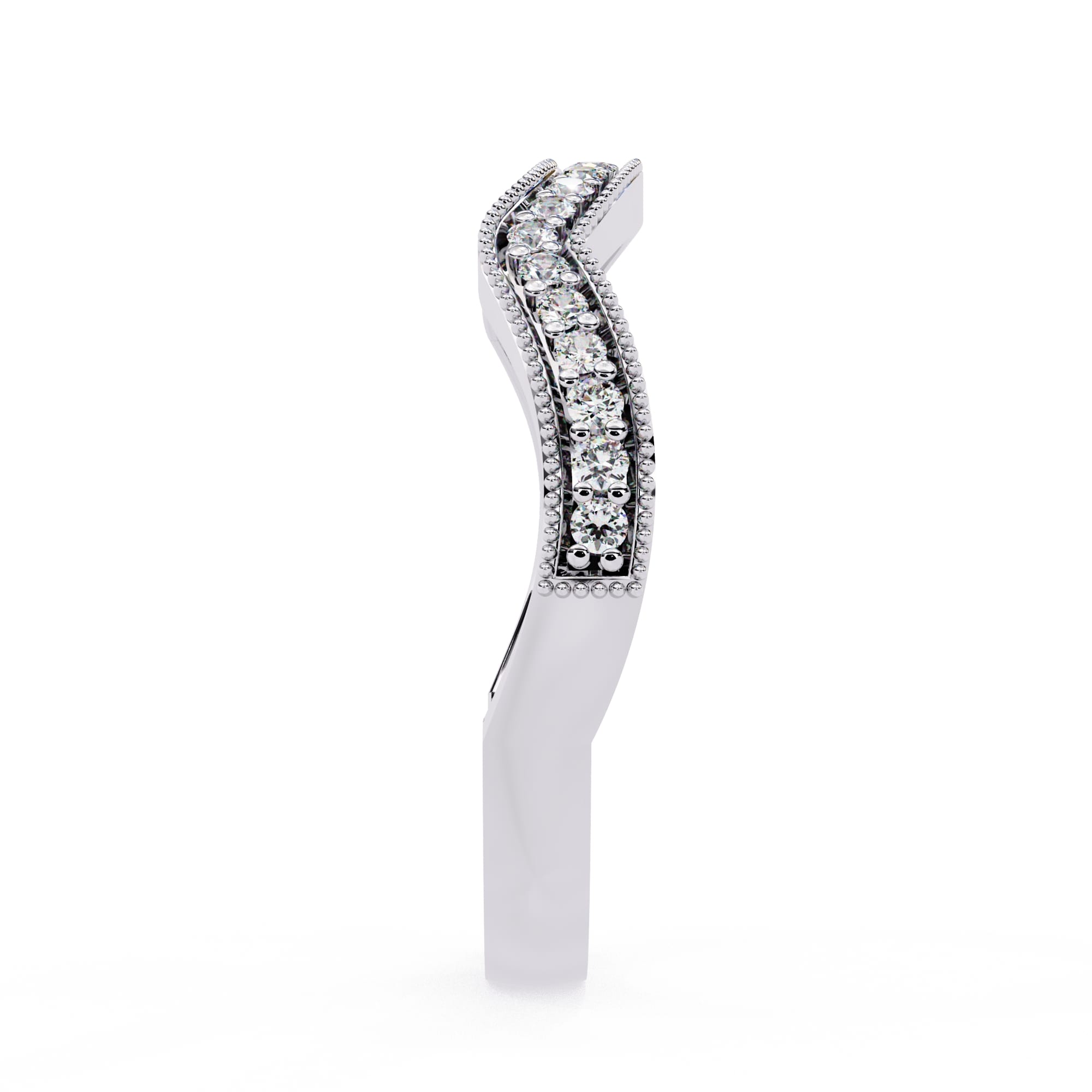 Elegant Diamond Side Stone Brilliance Ring