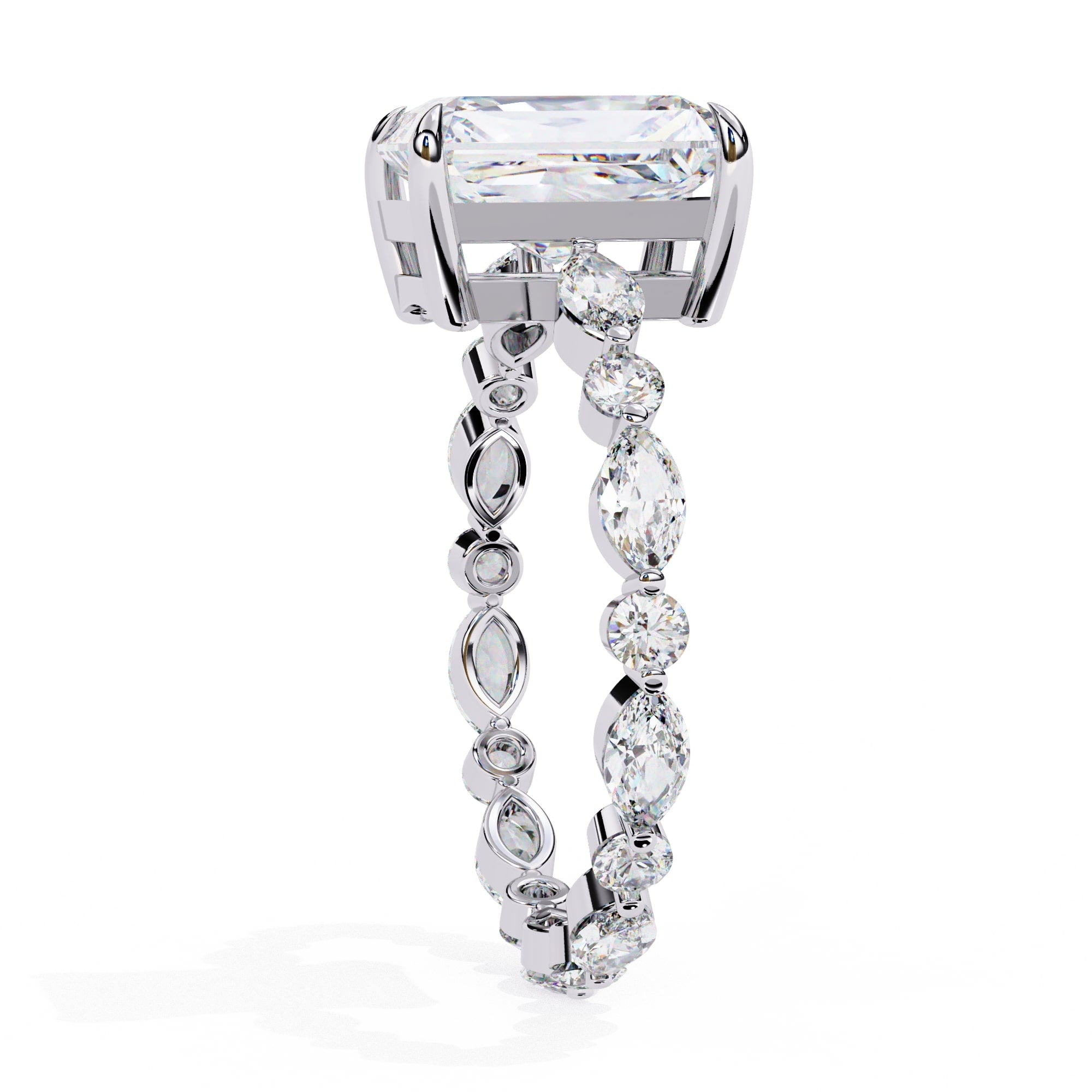 Timeless Radiance Central Stone Diamond Ring