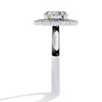 Elegant Central Stone Diamond Ring with Side Brilliance