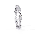 Elegant Diamond Side Stone Brilliance Ring