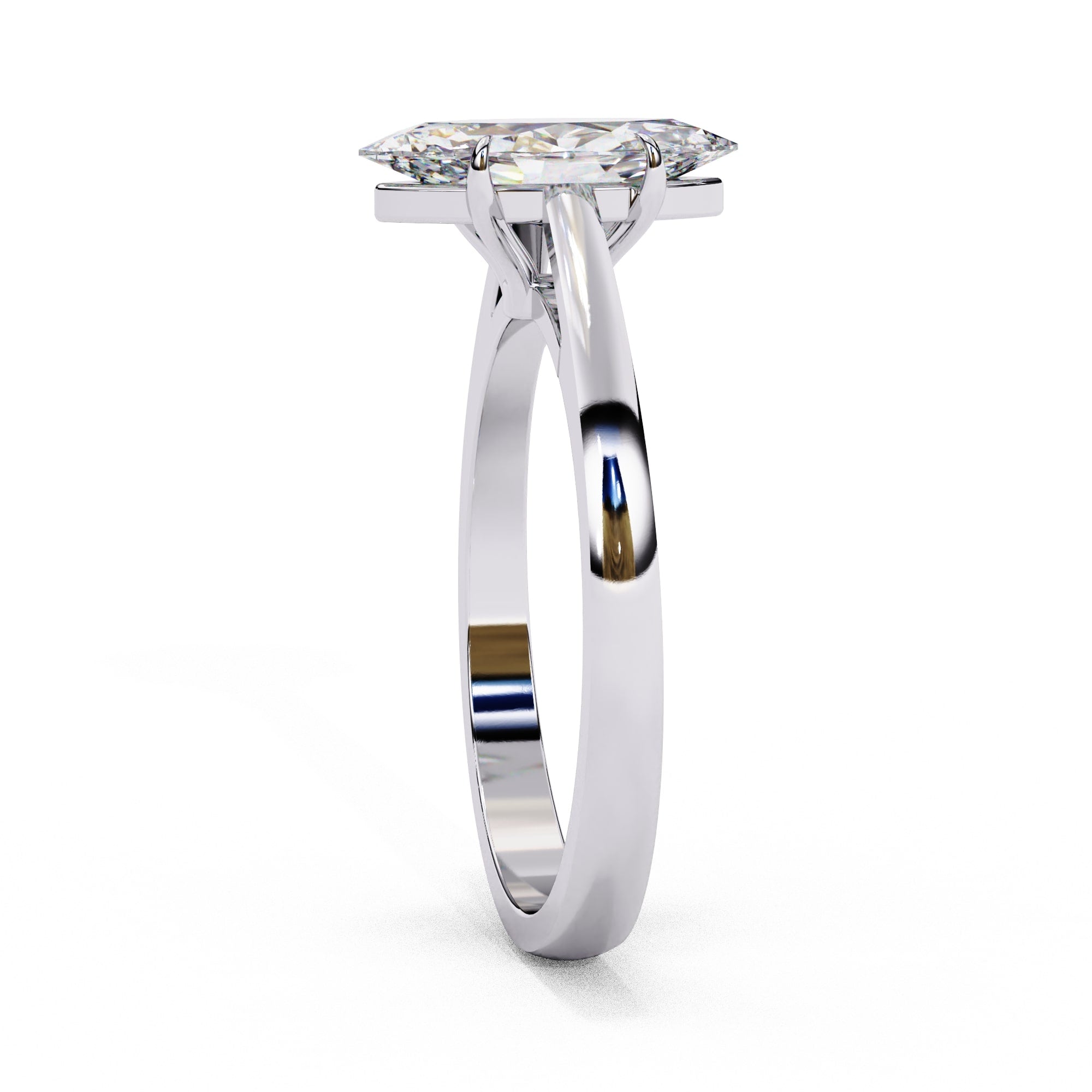 Elegant Central Stone Solitaire Ring