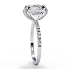 Elegant Central Stone Diamond Halo Ring