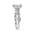 Elegant Central Stone Diamond Ring with Side Accents