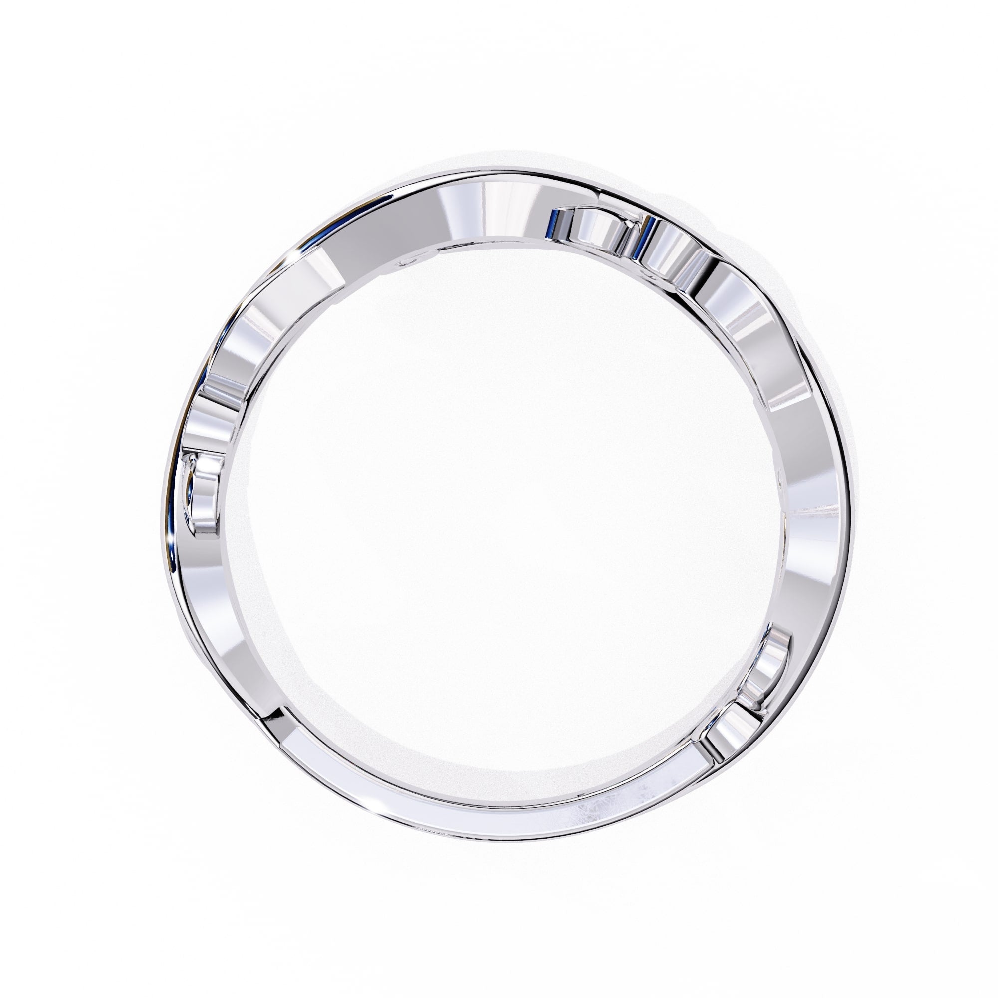 Elegant Diamond Side Stone Brilliance Ring