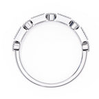 Elegant Diamond Side Stone Brilliance Ring