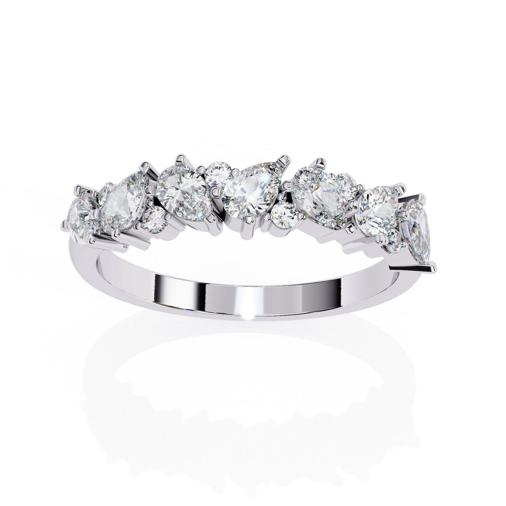 Elegant Diamond Side Stone Brilliance Ring