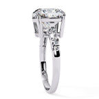 Elegant Diamond Side Stone Brilliance Ring
