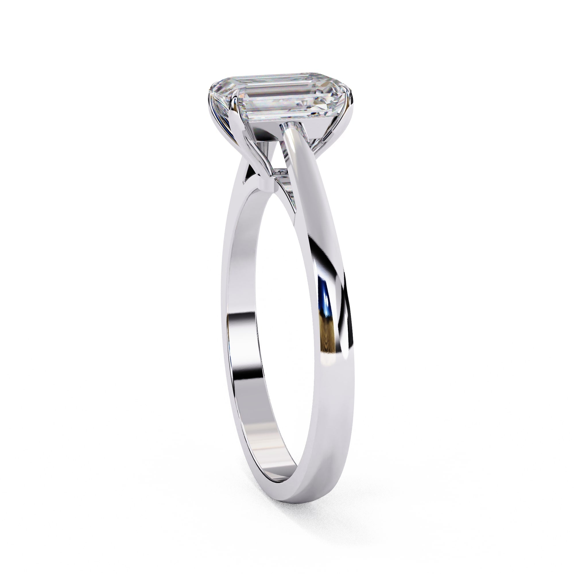 Elegant Central Stone Solitaire Ring