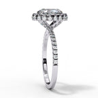 Elegant Diamond Side Stone Brilliance Ring