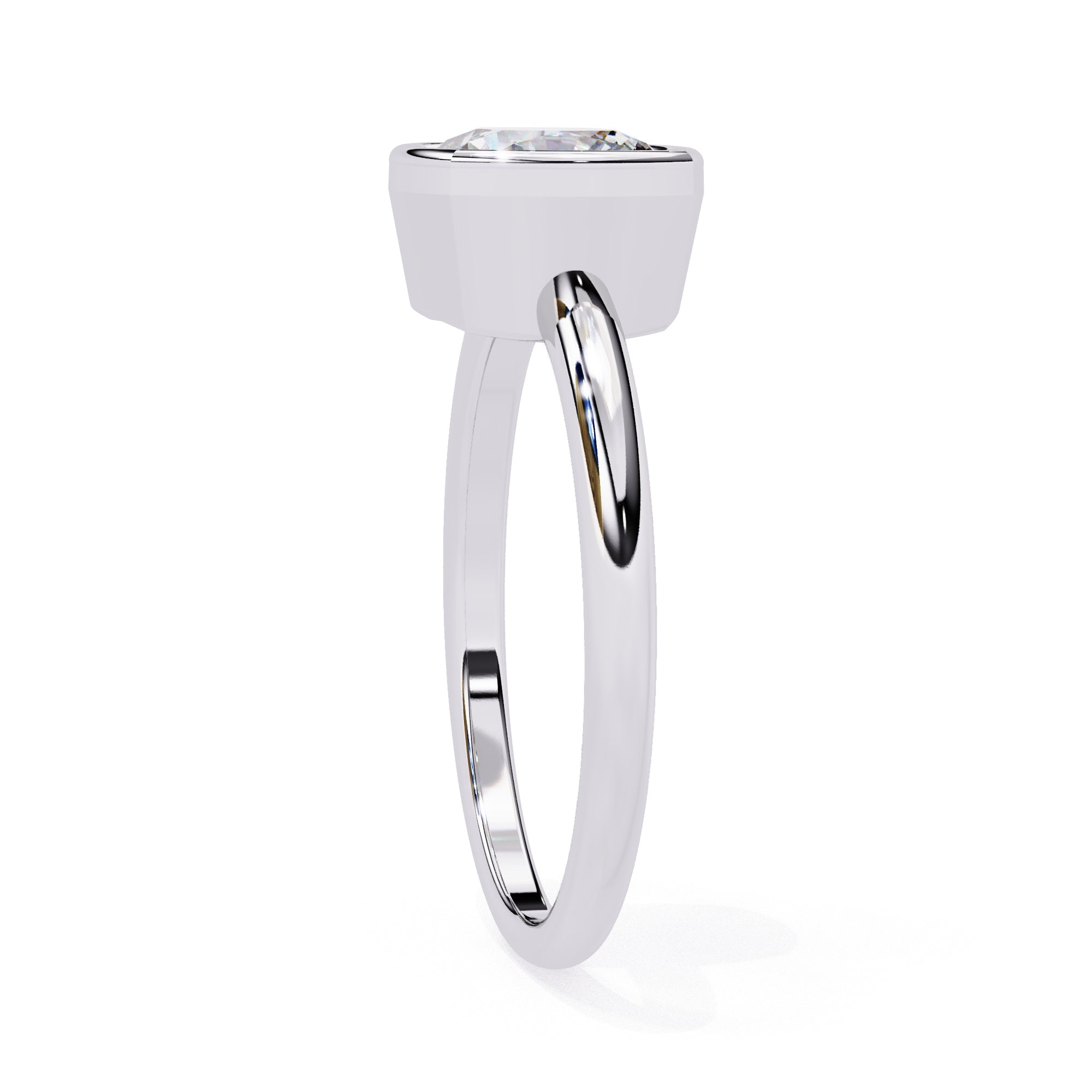 Elegant Solitaire Central Stone Diamond Ring
