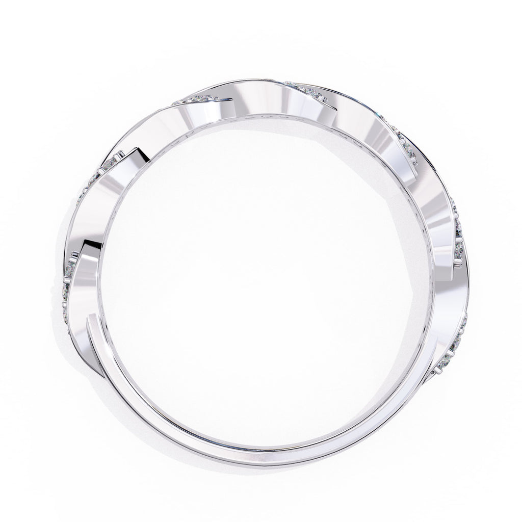 Elegant Diamond Side Stone Brilliance Ring