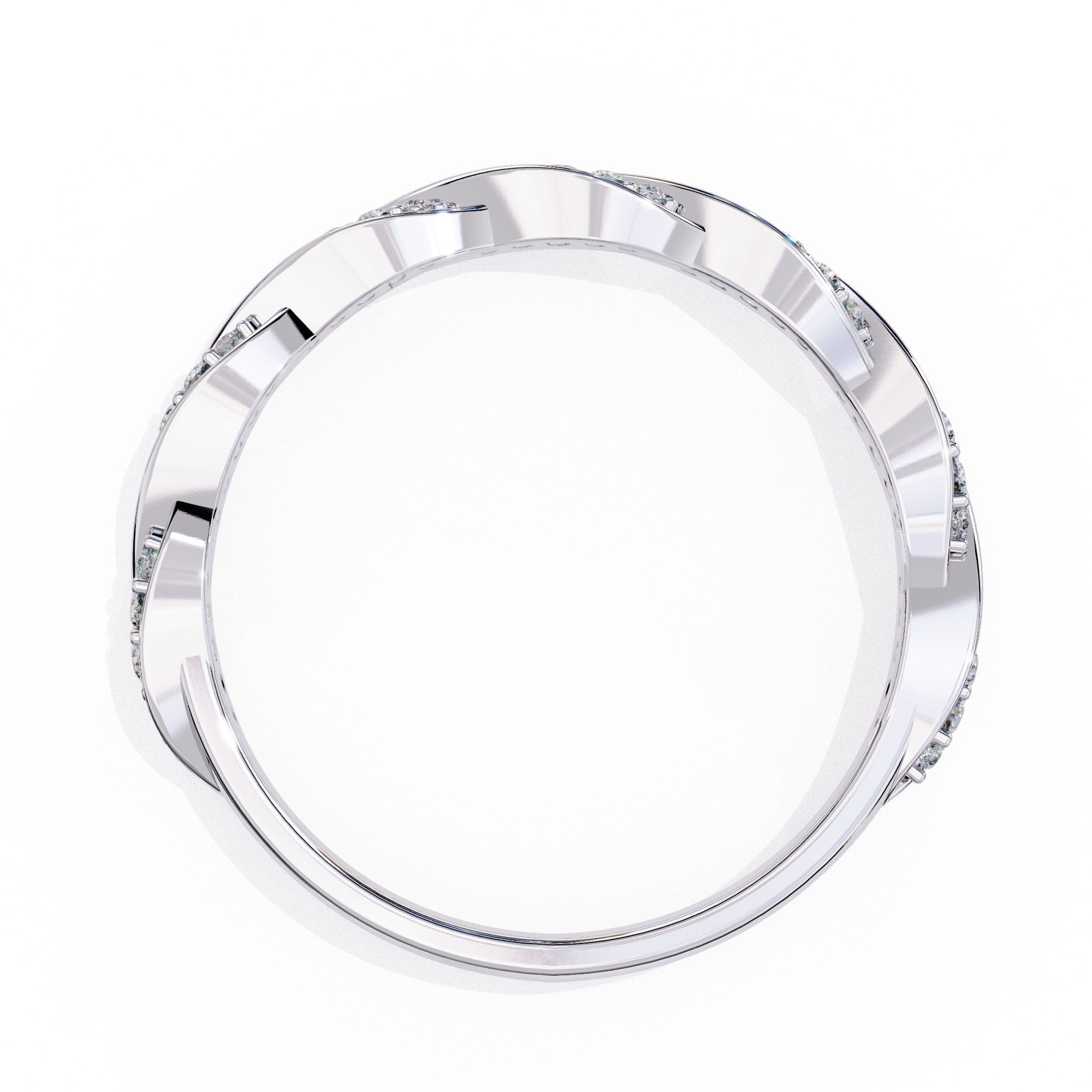 Elegant Diamond Side Stone Brilliance Ring