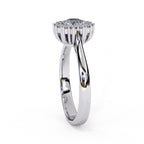 Elegant Central Stone Diamond Ring with Side Stone Brilliance