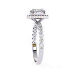 Elegant Central Stone Diamond Ring with Brilliant Side Accents