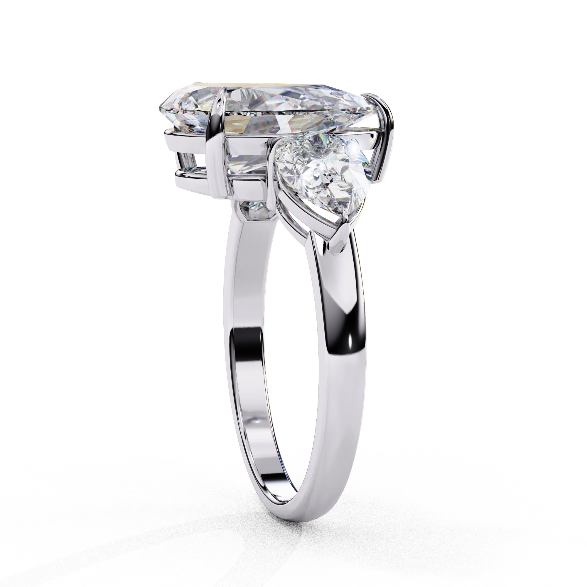 Radiant Multi-Stone Central Cluster Ring