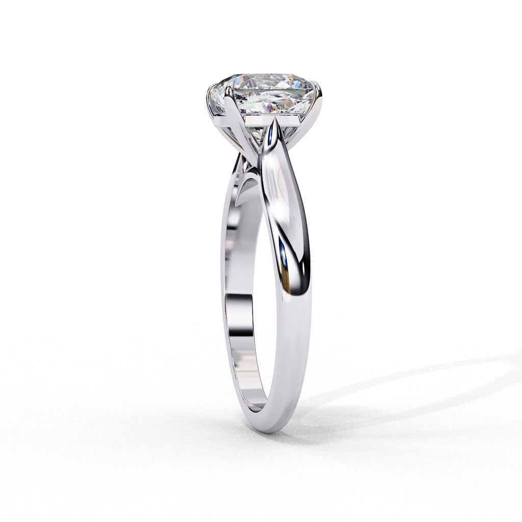 Elegant Central Stone Solitaire Ring