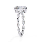 Elegant Diamond Central Stone Ring with Brilliant Side Accents