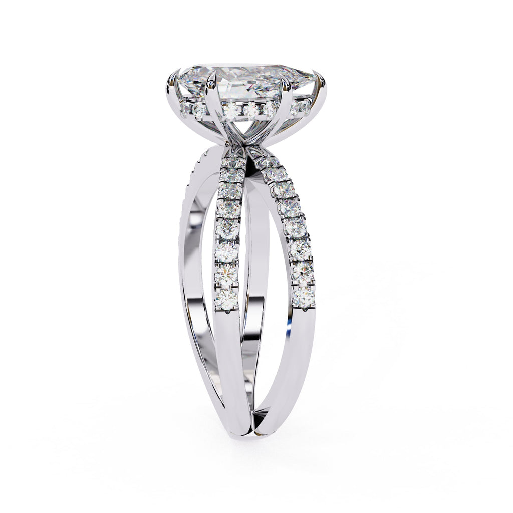 Elegant Diamond Central Stone Ring