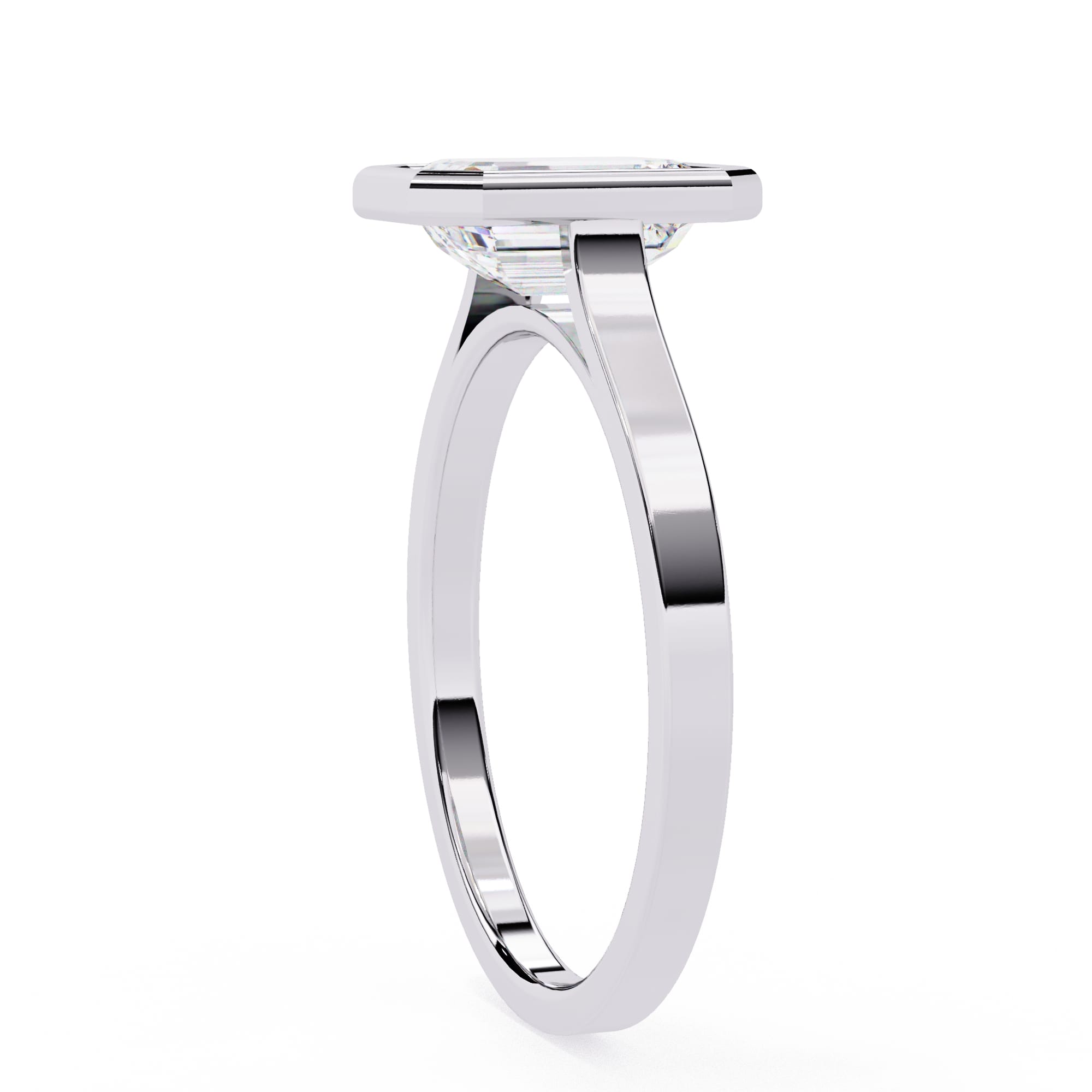 Elegant Central Stone Solitaire Ring