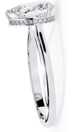 Elegant Central Stone Diamond Halo Ring