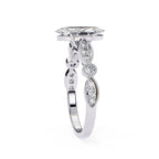 Elegant Central Stone Diamond Ring with Side Accents