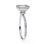 Radiant Central Stone Diamond Halo Ring