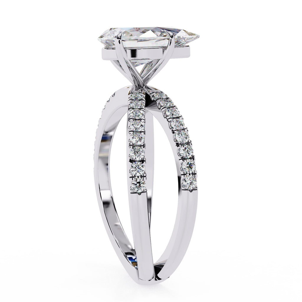 Elegant Brilliance Central Stone Diamond Ring