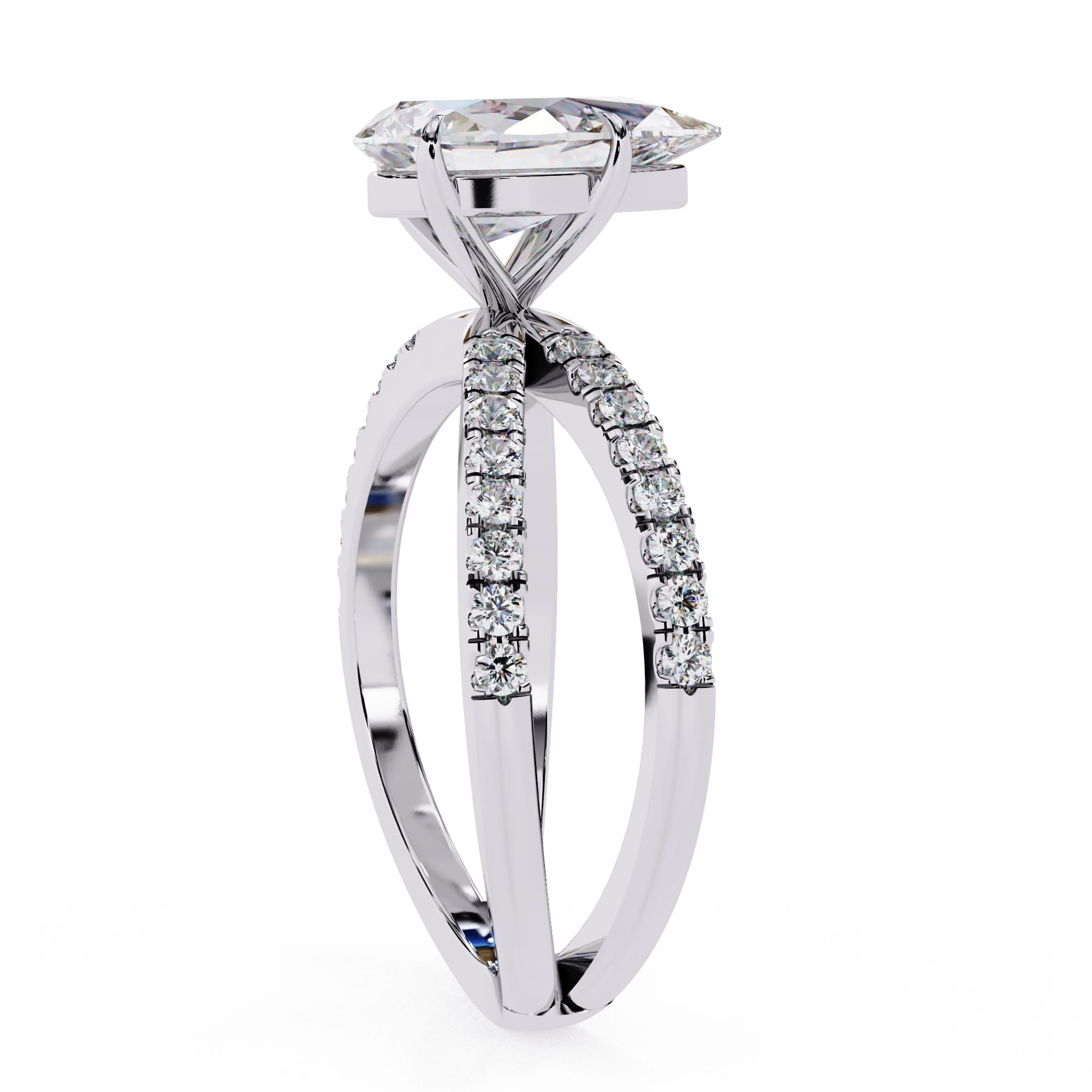 Elegant Brilliance Central Stone Diamond Ring