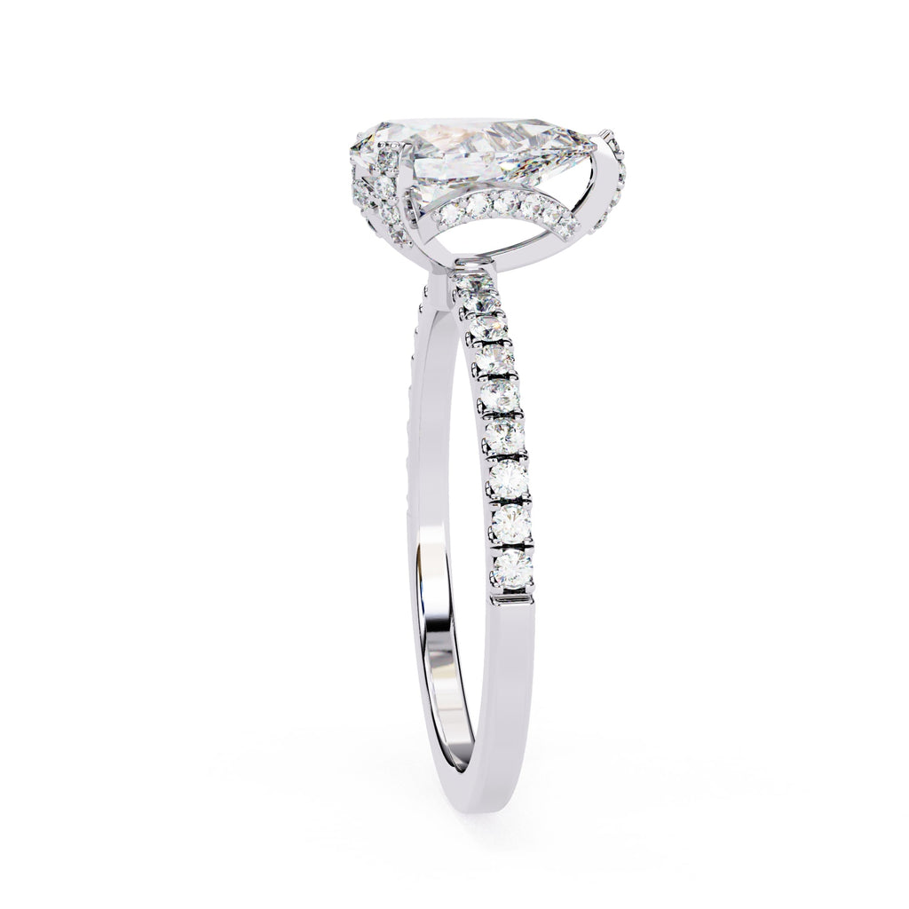 Elegant Radiance Central Stone Diamond Ring