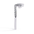 Elegant Central Stone Diamond Ring with Side Stone Accents
