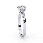 Elegant Solitaire Central Stone Ring