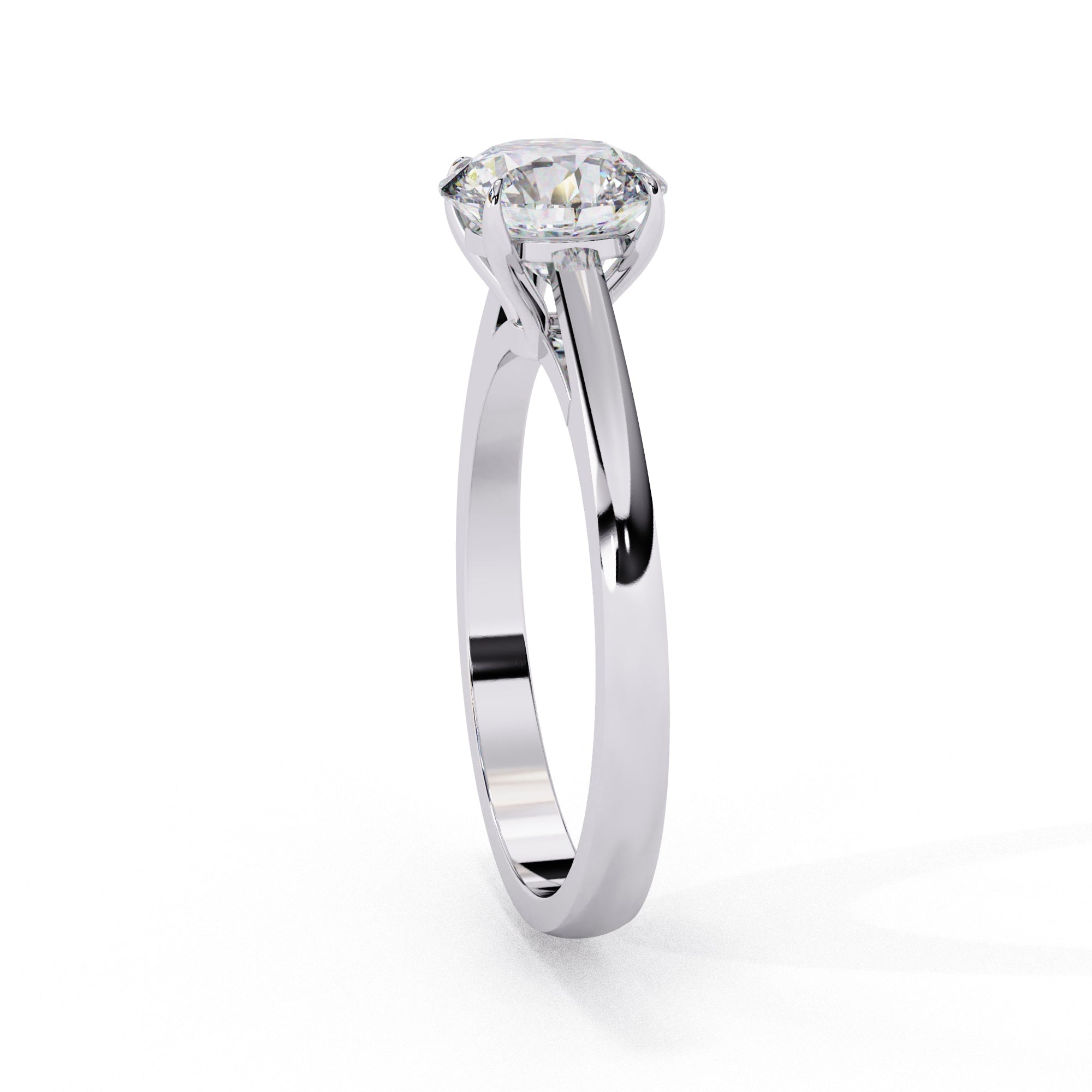 Elegant Solitaire Central Stone Ring