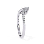 Radiant Diamond Side Stone Eternity Ring