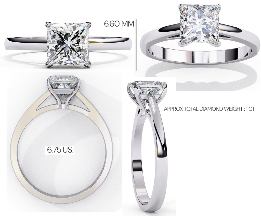 Elegant Solitaire Central Stone Ring