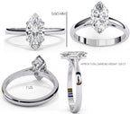 Elegant Central Stone Solitaire Ring