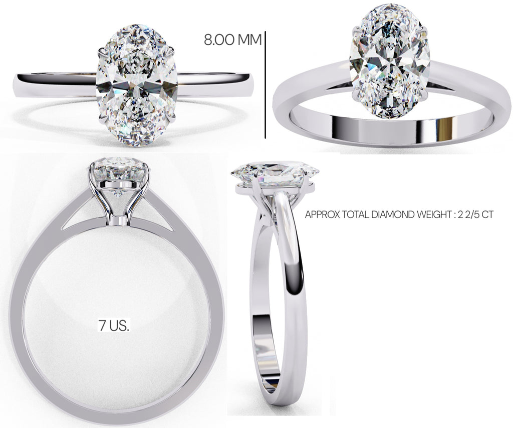 Elegant Solitaire Central Stone Ring