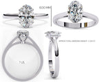 Elegant Solitaire Central Stone Ring