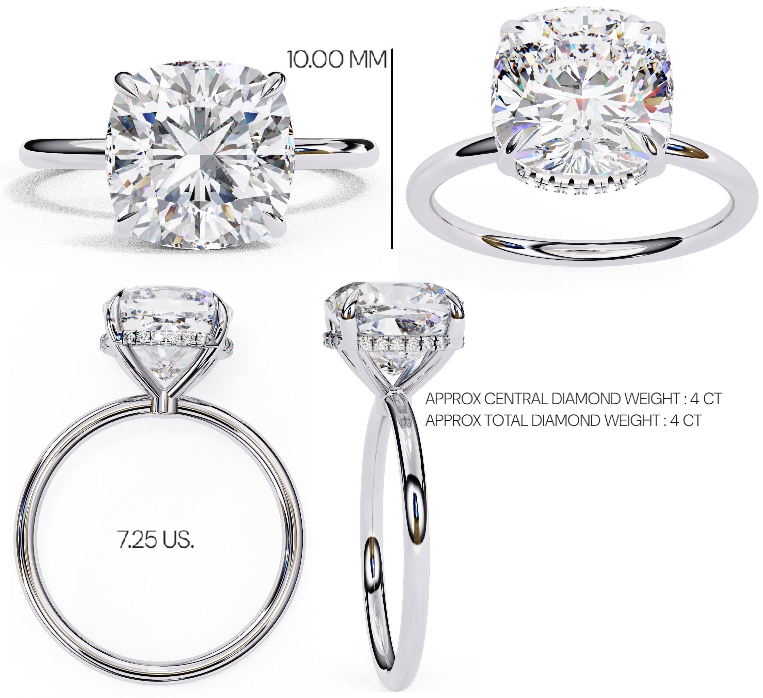 Elegant Central Stone Brilliance Diamond Ring