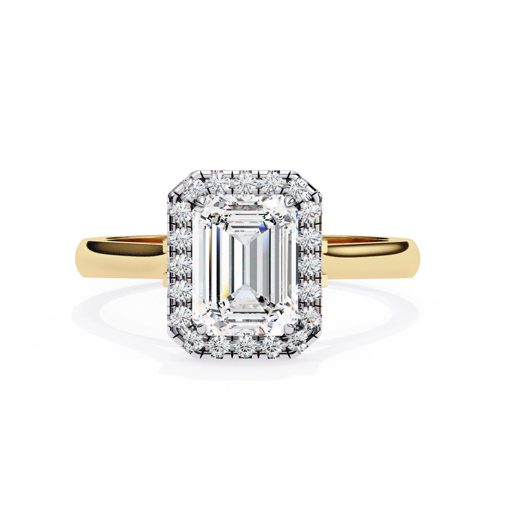 Elegant Central Stone Diamond Ring with Side Accents
