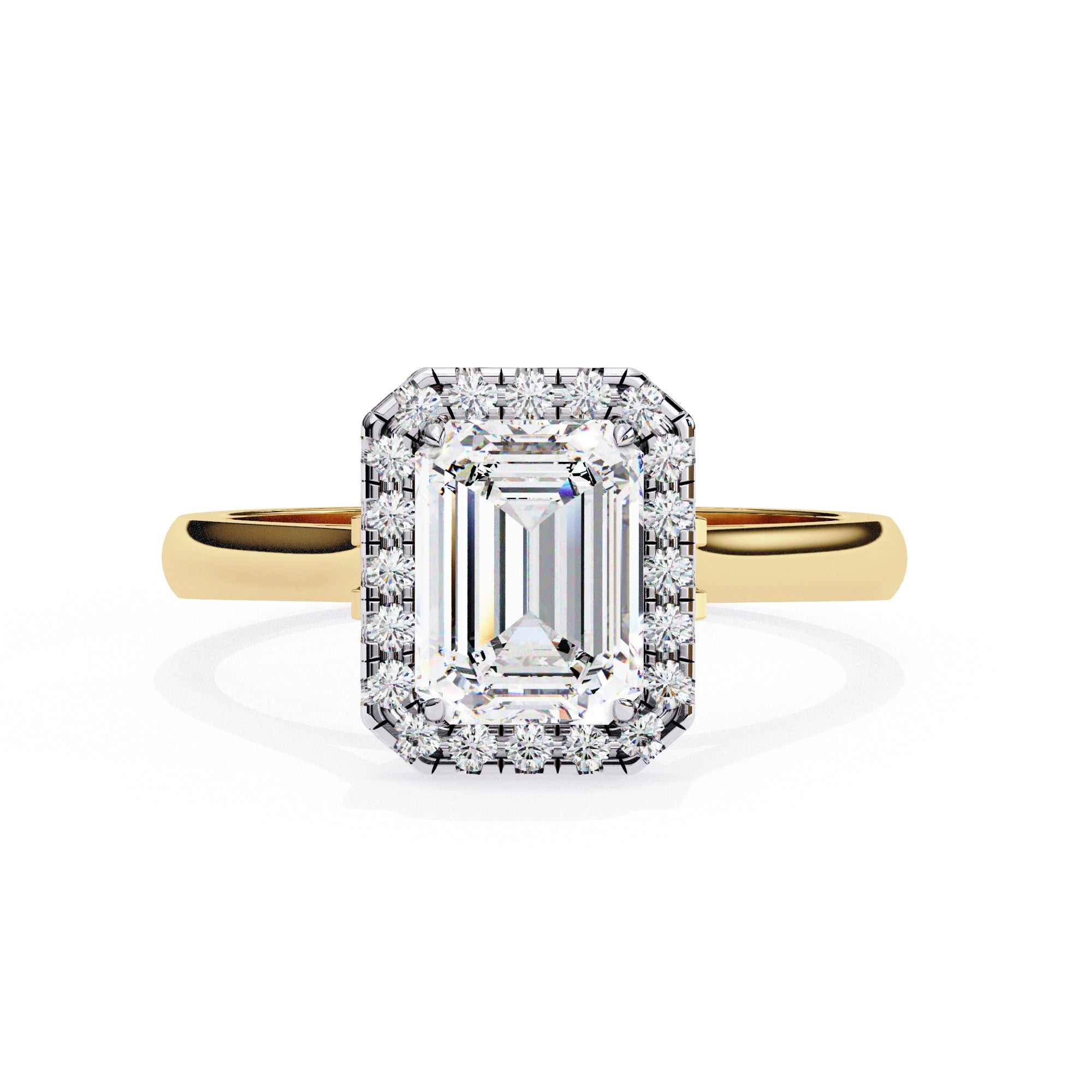 Elegant Central Stone Diamond Ring with Side Accents