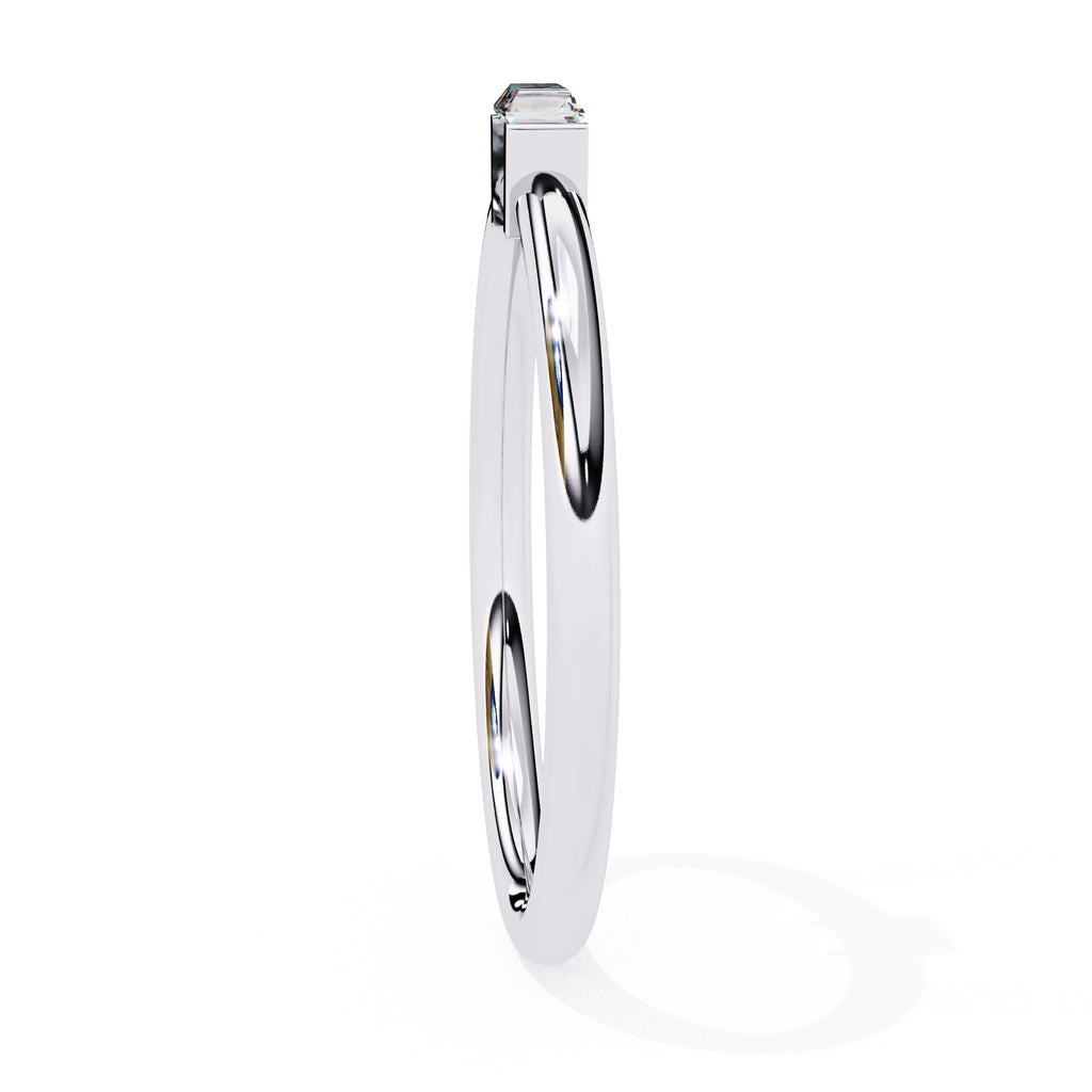 Radiant Solitaire Central Stone Ring