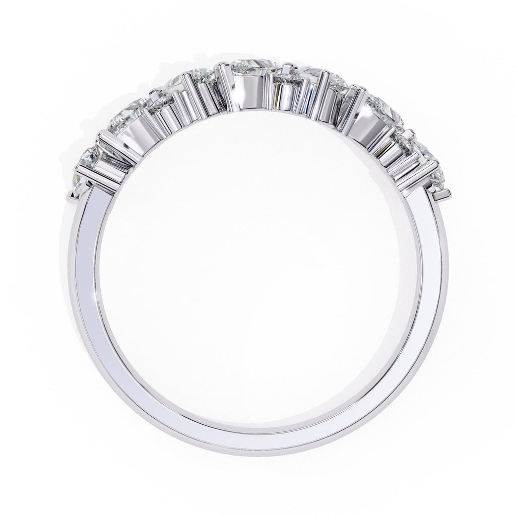 Elegant Diamond Side Stone Brilliance Ring