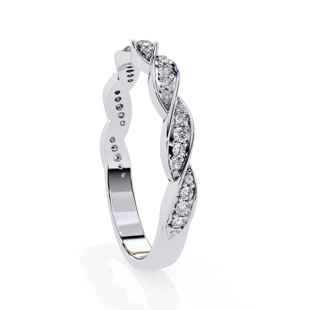 Elegant Diamond Side Stone Brilliance Ring