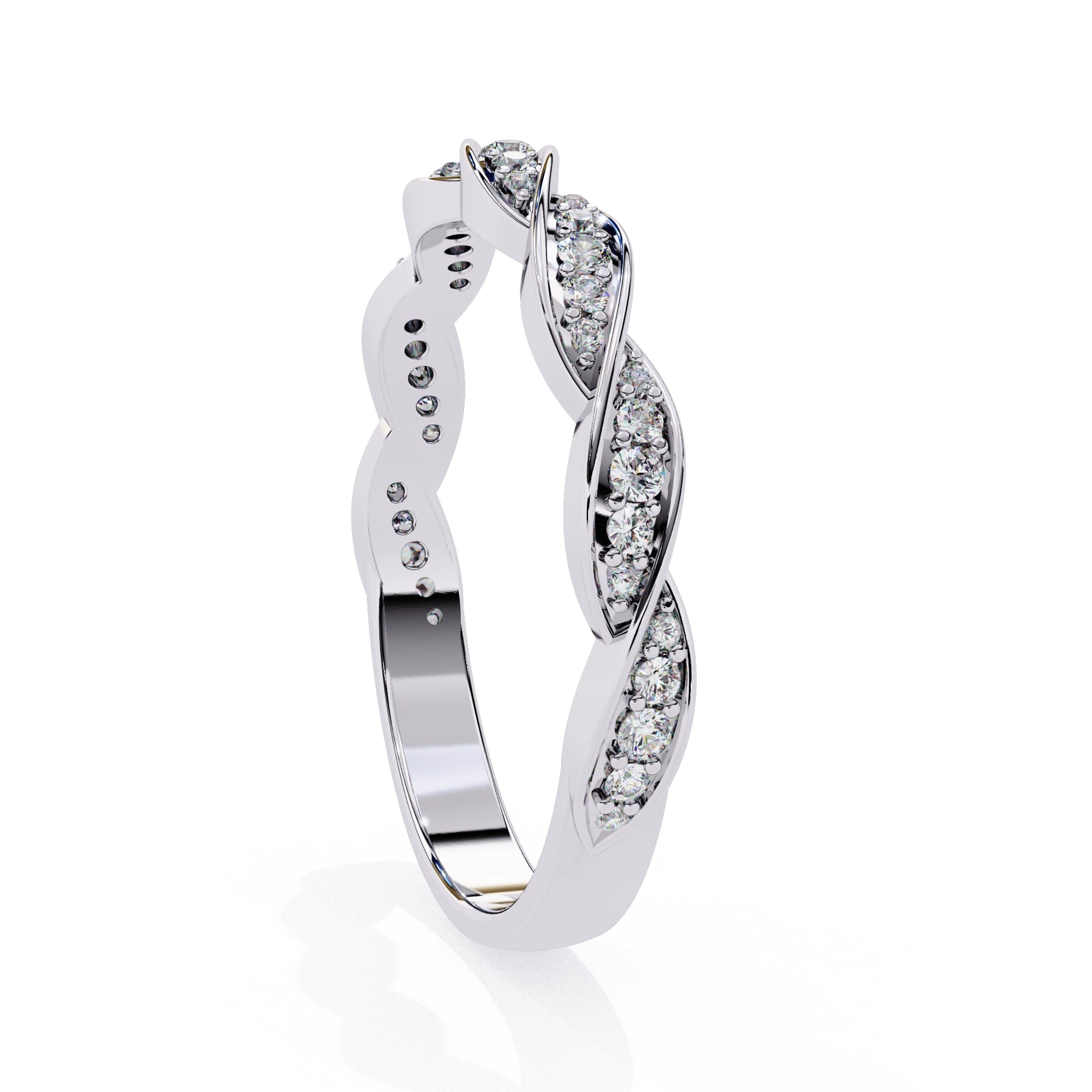 Elegant Diamond Side Stone Brilliance Ring