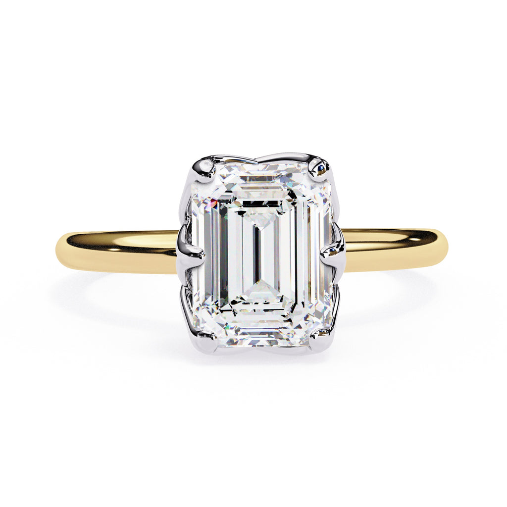 Elegant Radiant Central Stone Ring