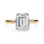 Elegant Radiant Central Stone Ring