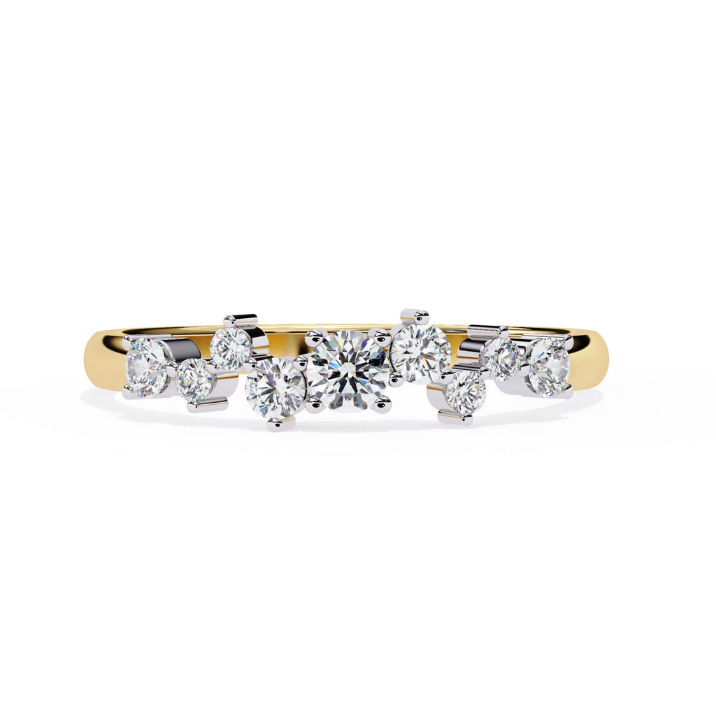 Elegant Diamond Side Stone Brilliance Ring
