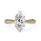 Elegant Central Stone Brilliance Ring with Shimmering Side Accents