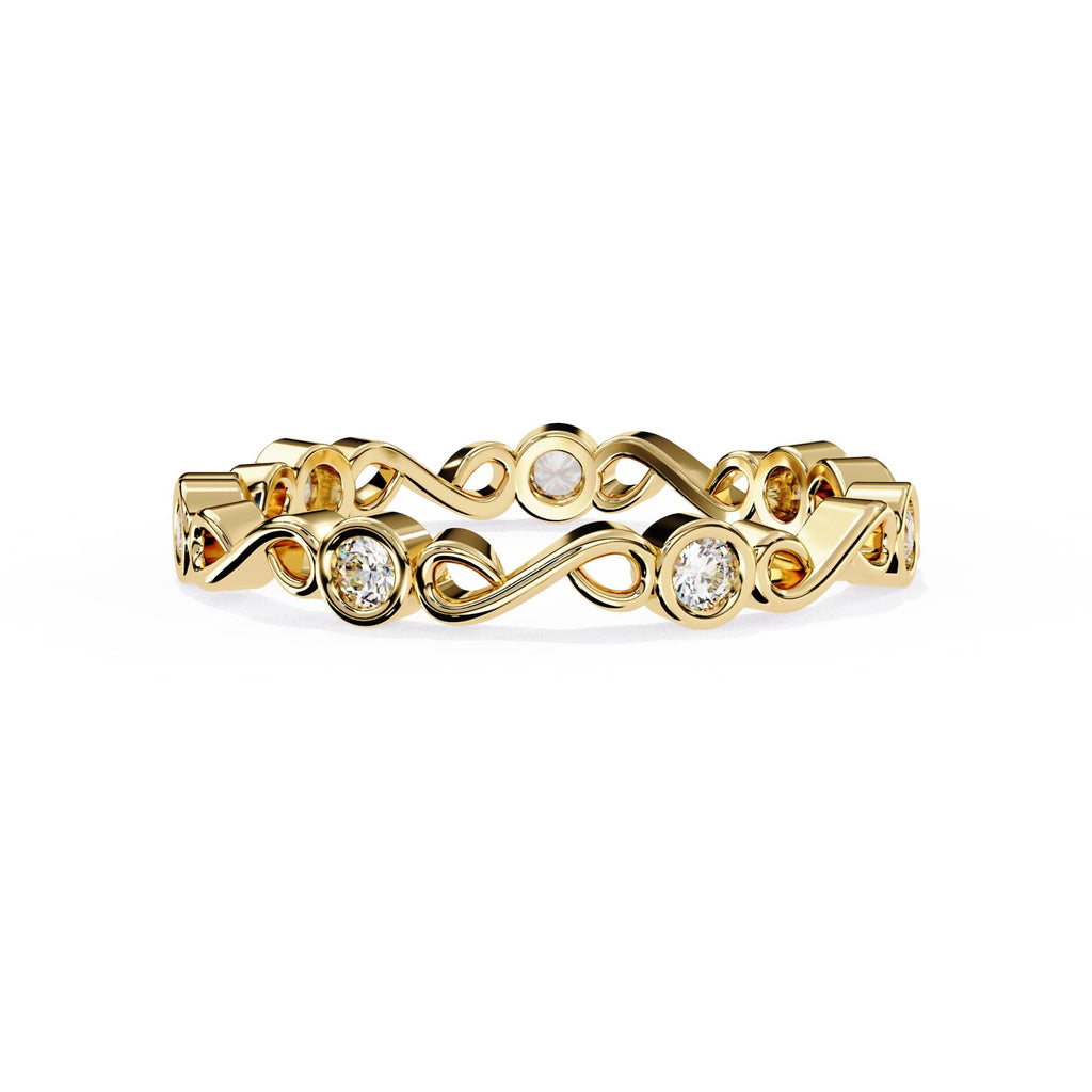Elegant Diamond Side Stone Brilliance Ring